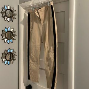 Khaki tuxedo pant